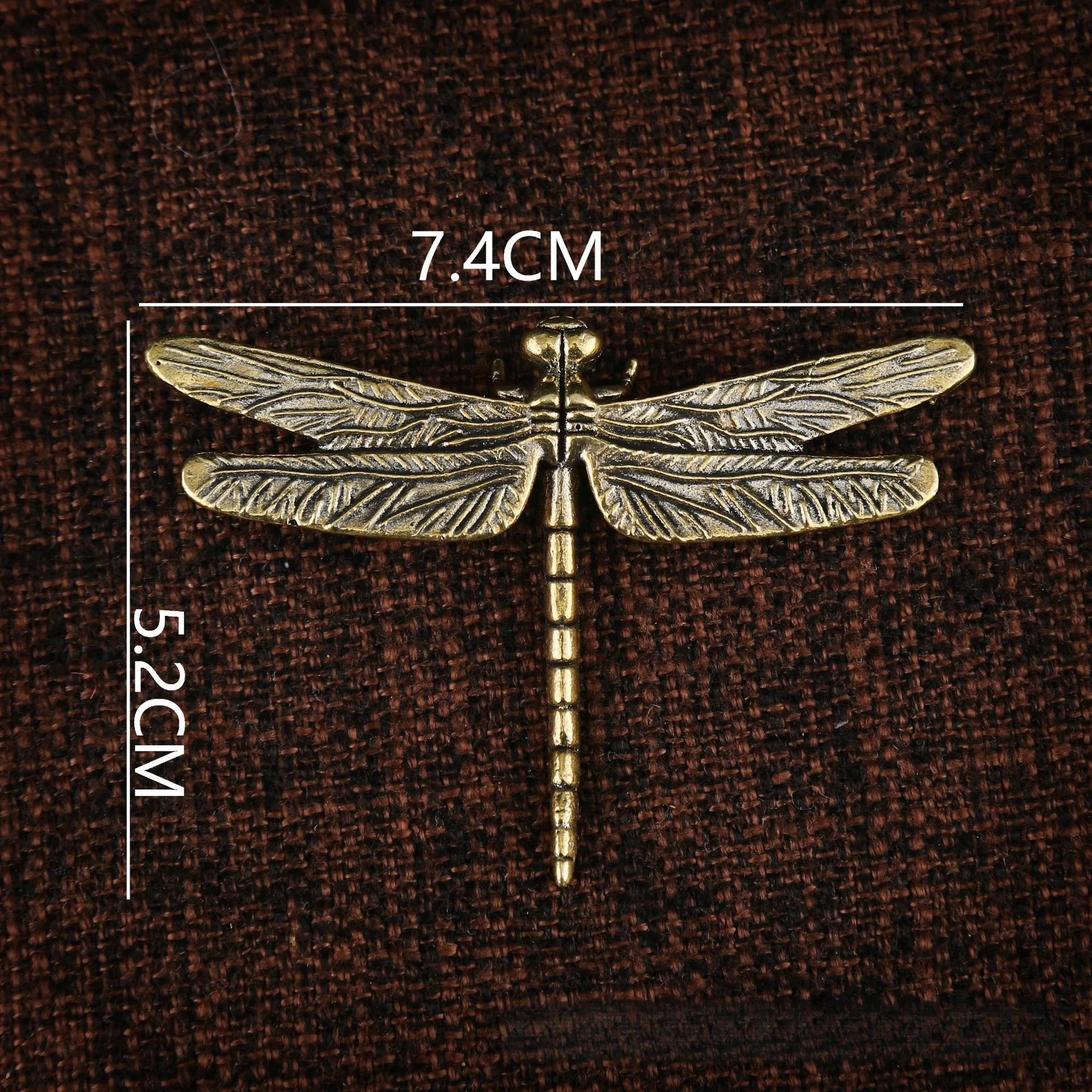 Bronze Cicada Cricket Mantid Bee Tea Pet Figurines - Desktop Decorative Insects Collectible Artifacts for Home Garden