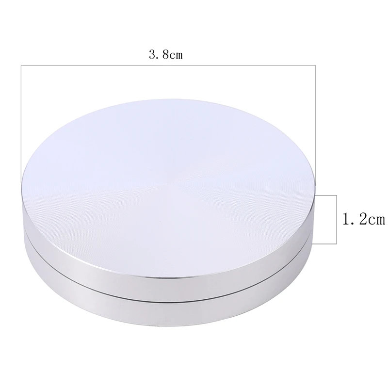 1Pc Cake Baking Tray Axle Turntable Aluminum Alloy Rotating Tray Stand Base Aluminum Rotor Bearing Cake Baking Turntable