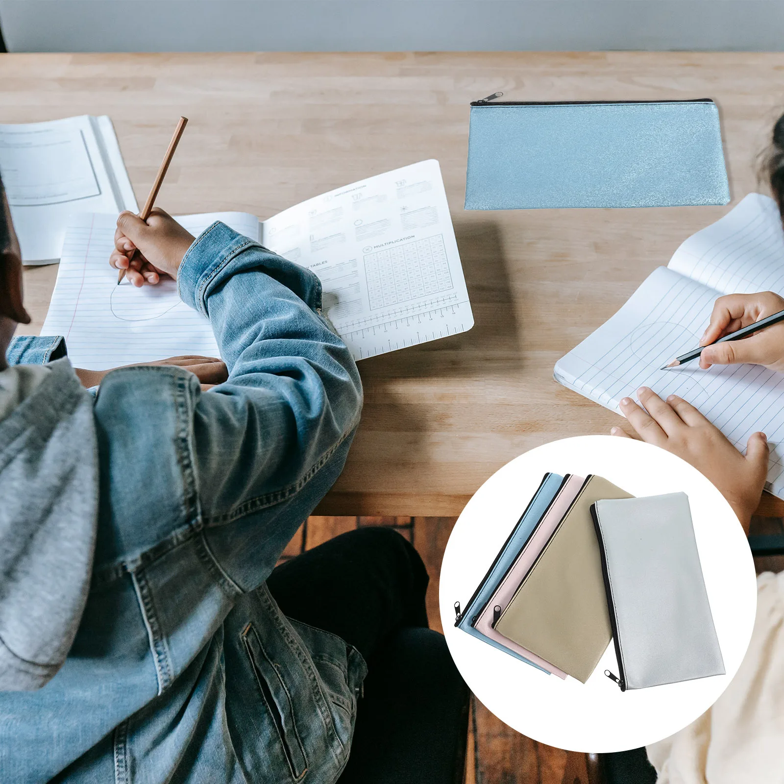 

4 шт., конверт для наличных, сумка для хранения квитанций, сумки для денег из искусственной кожи, папка для документов на молнии, дорожные покупки