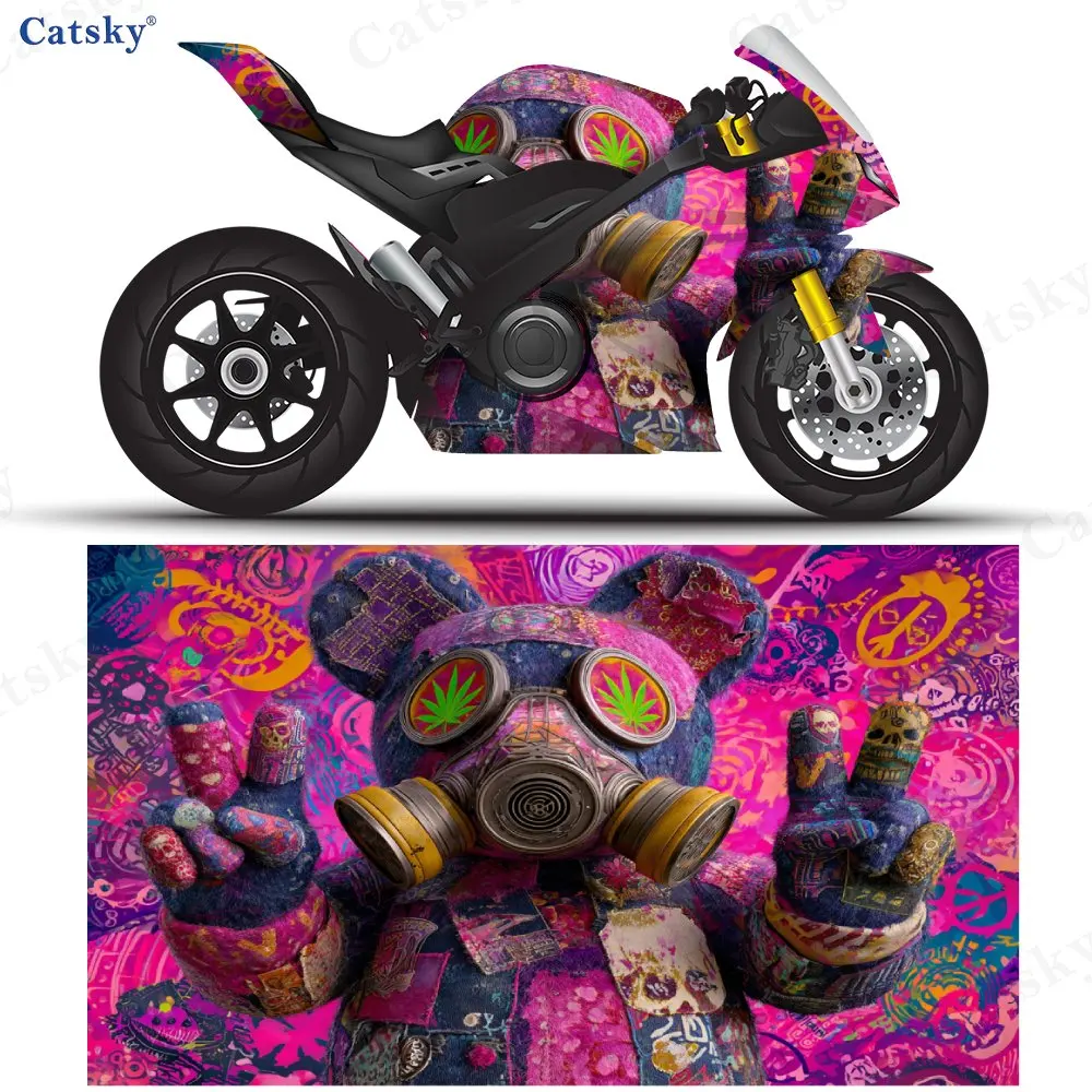 

Самоклеящаяся водонепроницаемая наклейка из ПВХ Violent Bear для мотоцикла и автомобиля, прочная и противоизносная, водонепроницаемая и солнцезащитная.