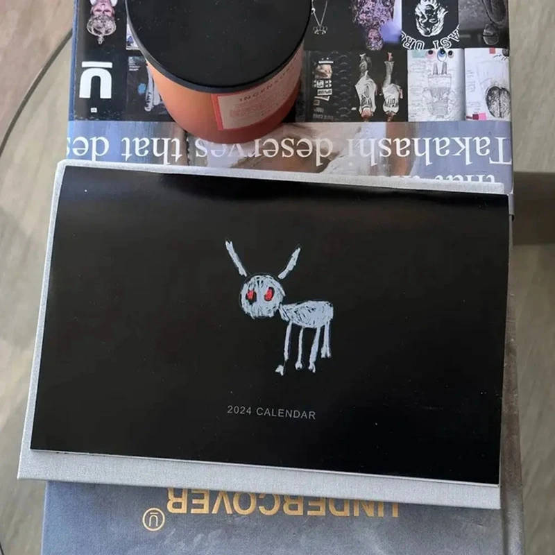 居間のためのボスロードレイクカレンダー、あなたは出ています、オフィスの面白い、細かい仕上げ、すべての犬、2024