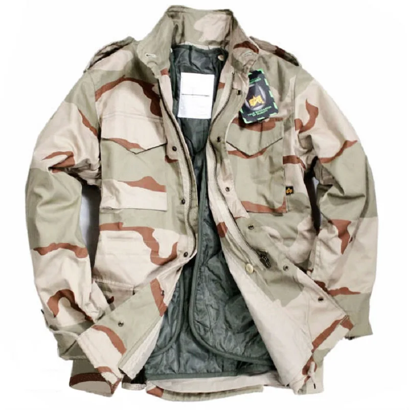 Outdoor Men's Workwear Jacket,Autumn And Winter Assault Suit, M65 Battlefield Jacket