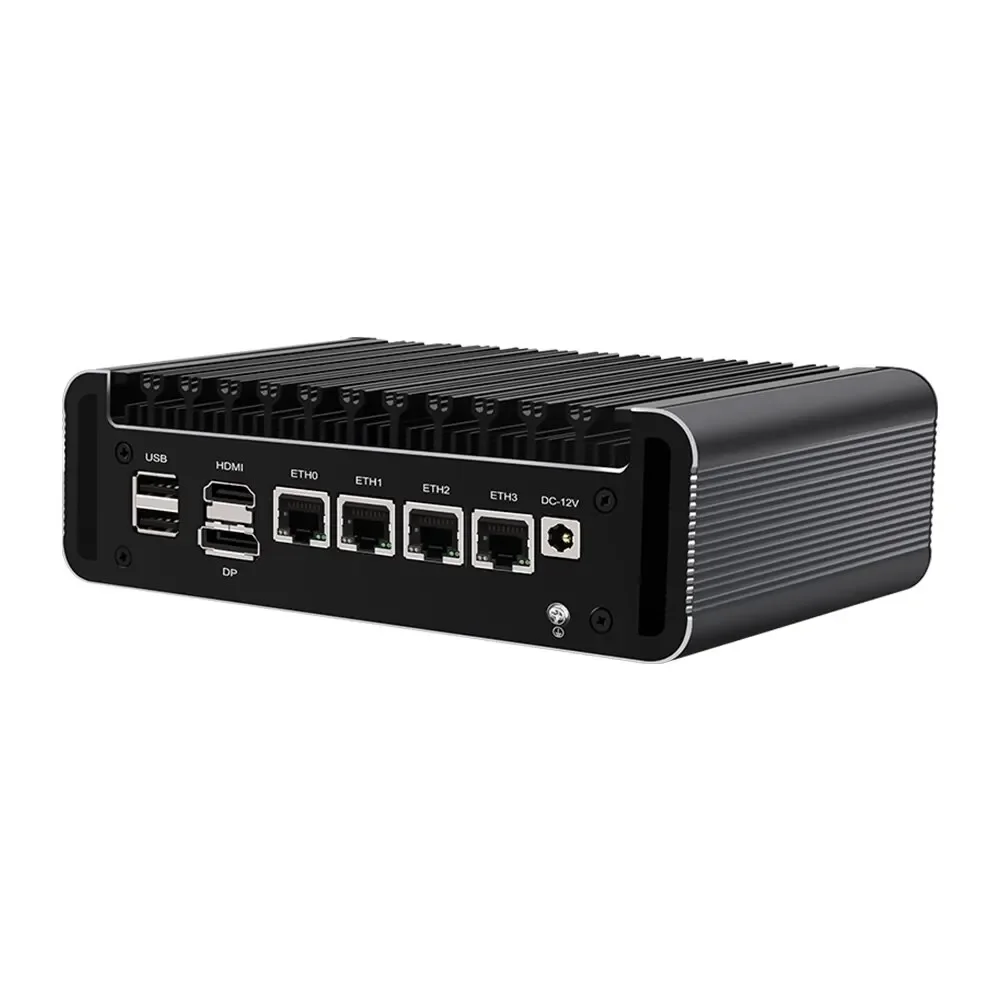 2024 Hot Selling Celeron N5105 Business Mini Pc With 4 Lan 4 Usb TF Card Slot Wins10 Computer