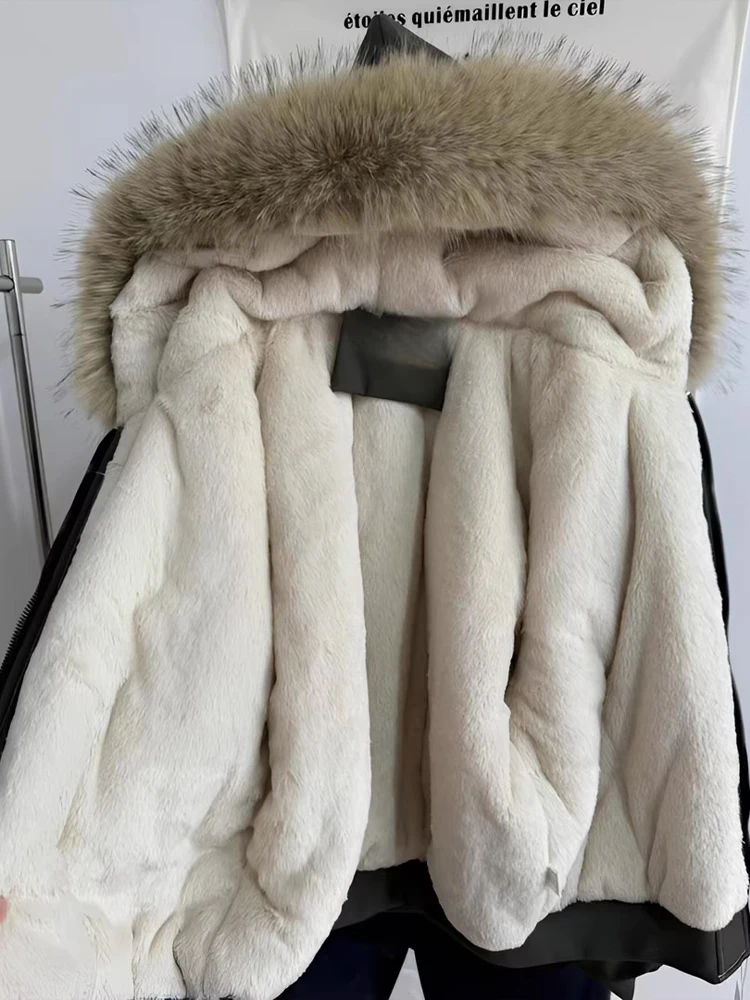 

Thiened ort Хлопковое пальто-тукет для мужчин и женщин с меховым воротником Зимняя теплая повседневная свободная посадка на молнии Pure C...