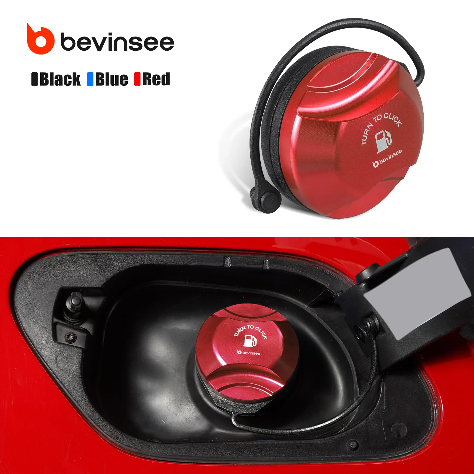 

BEVINSEE Fuel Tank Cap For VW For Golf MK7/7.5 MK8 GTI/R For Tiguan MK2 For Polo 6 For Passat B8 For Jetta For Audi A3 RS3 8V Q3