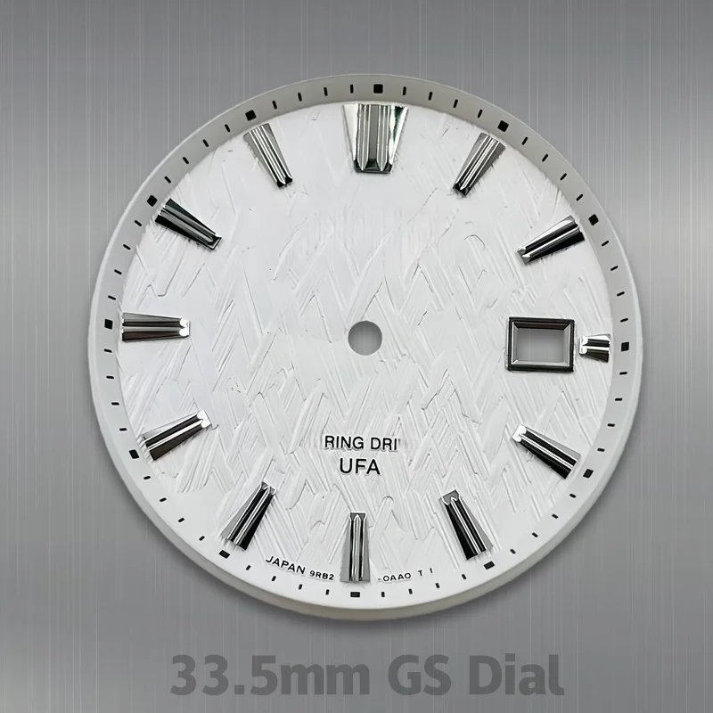

NH35 GS Dial 33.5mm Woven Mesh No Lume Compatible with NH35/NH36 Movements, Watch Modification Parts