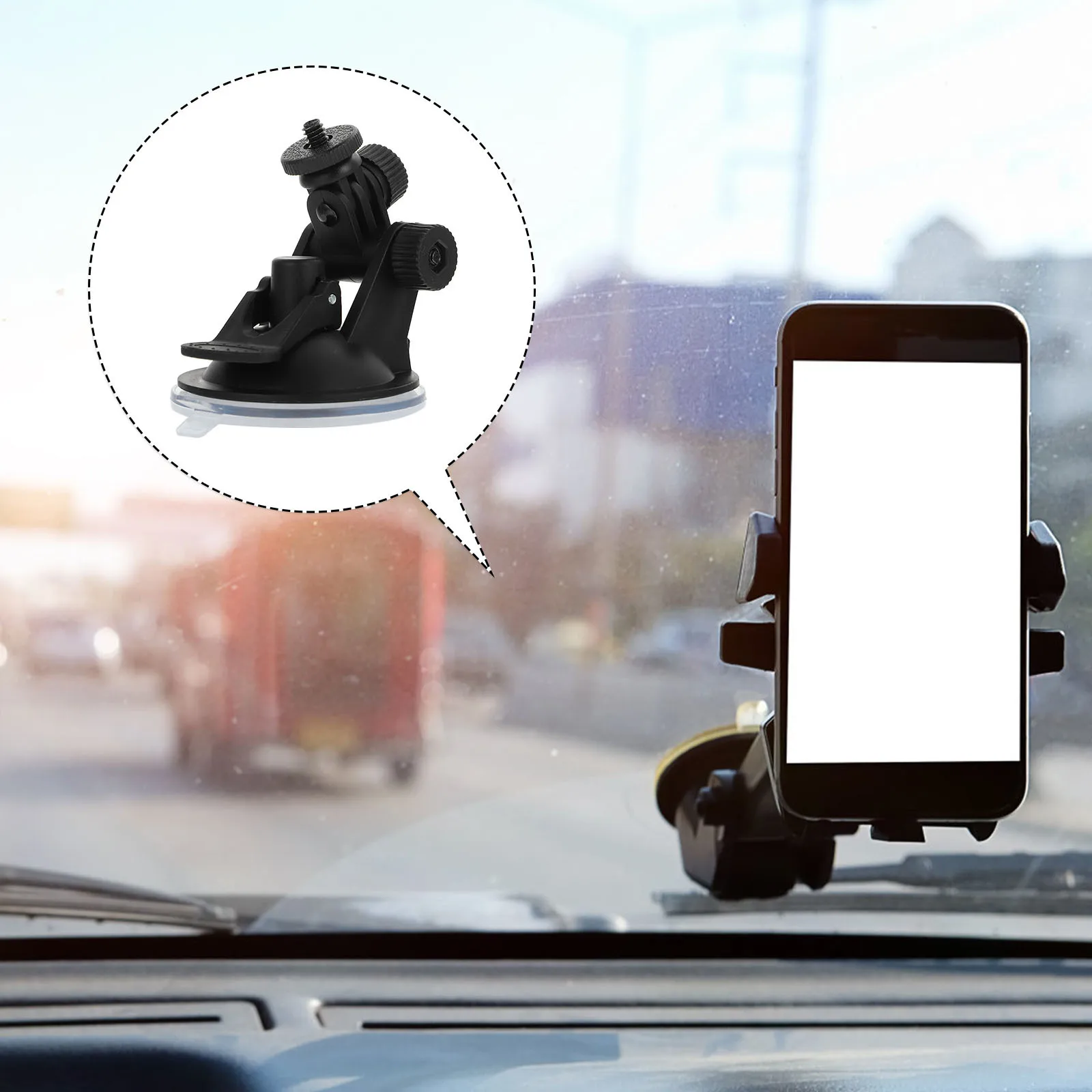 

Car Camera Holder Adjustable Suction Mount for Windshield Dashboard Degree Rotation Extendable Auto Camera Support