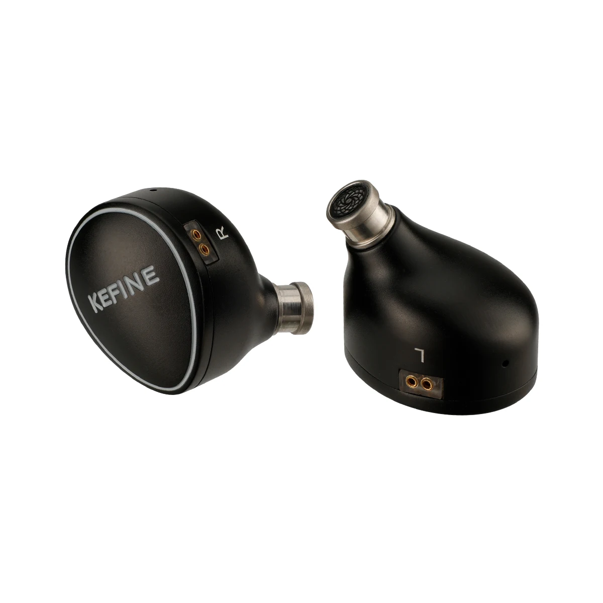 KEFINE Quatio 2DD + 2BA ハイブリッド Hifi IEM イヤホン銀メッキ編組