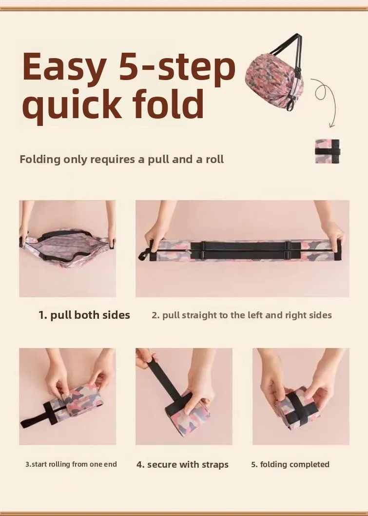 Folding organ, portable and fast portable spring roll bag, quickly organize large-capacity storage bag