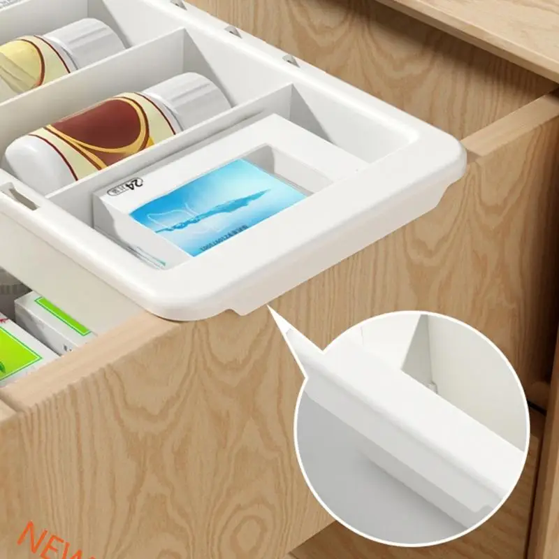 Drawer Storage Tray ABS Materials Adjustable Size Organization
