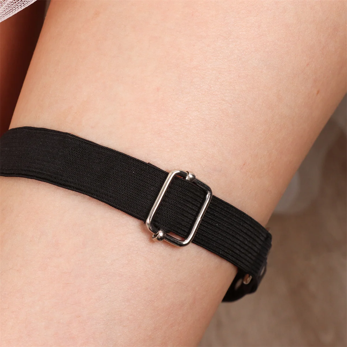 Pu Leather Elastic Band Thigh Strap Gothic Style Leg Decoration Beautiful And Cool Thigh Chokes