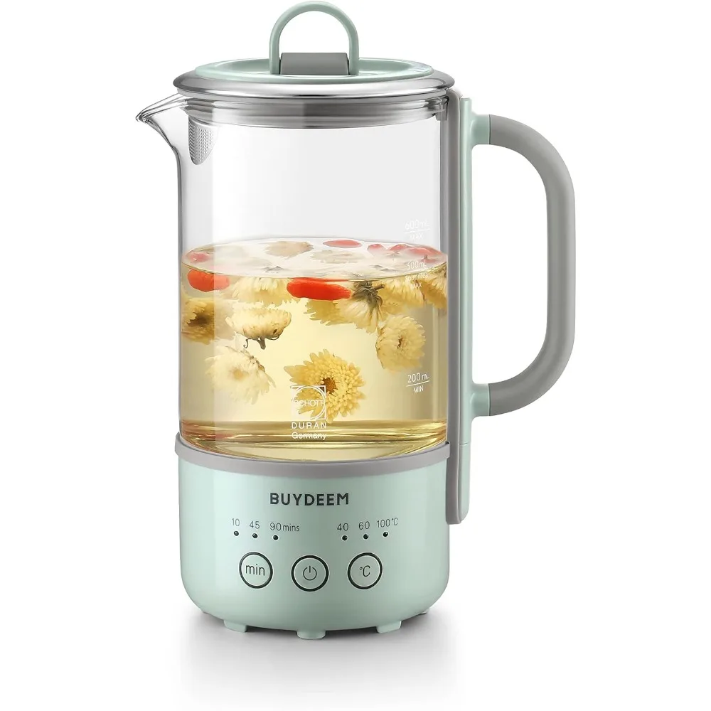 

Portable Electric Kettle for Travel, Compact Tea Maker with Heat-Resistant Glass and Durable Pro Design