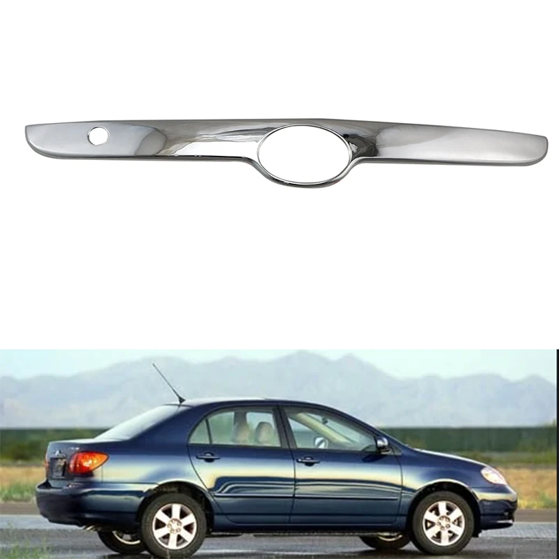 For Toyota Corolla Sedan 2003-08 Chrome Car Rear Trunk Lid Edge Tailgate Boot Door Cover Trim Molding Trim