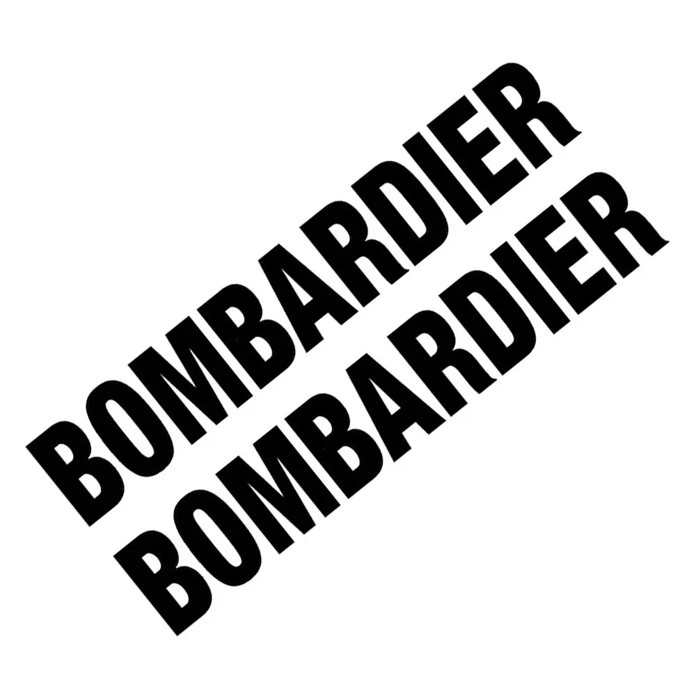 Pairs For BOMBARDIER Vinyl Decal Waterproof Premium Sticker