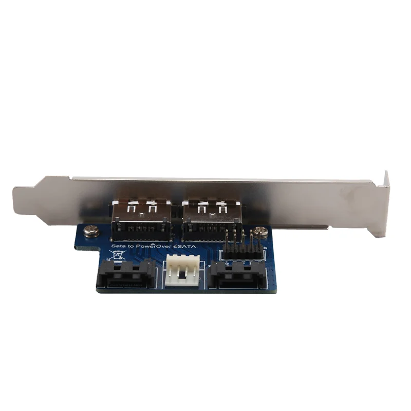 AC56-Dual Port Sata To 5V 12V Power Over Esata USB Port Adapter Convert Expansion Converter Card Connect To 2.5 Inch 3.5 Inch Ha