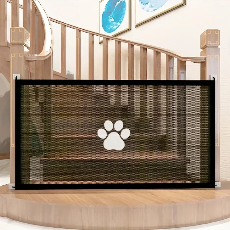 Portable Pet Barrier Fences Portable Folding Breathable Mesh Dog Gate Pet Separation Guard Isolated Fence Dogs Baby Safety Fence