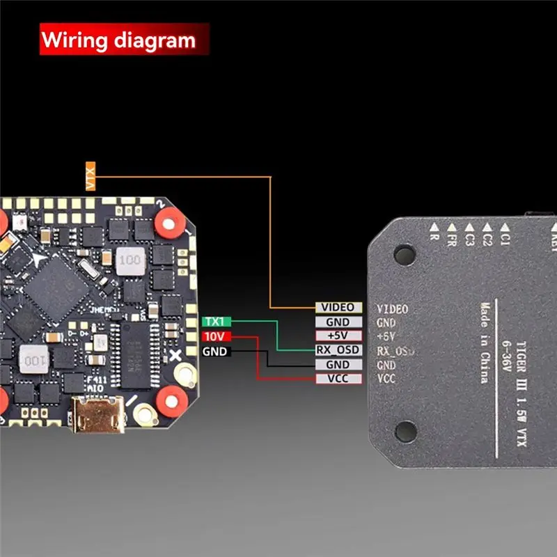 AS96-FPV 5.8G 1.5W VTX 40CH Video Transmitter CNC Shell 6-36V MMCX NTSC/PAL For FPV RC Drone