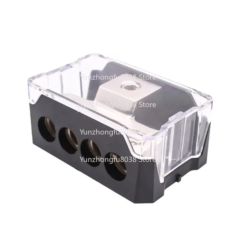 High Quality Car Audio Power Distribution Block 4 Output Zinc Alloy 12v Power Distribution Block Fuse Holder