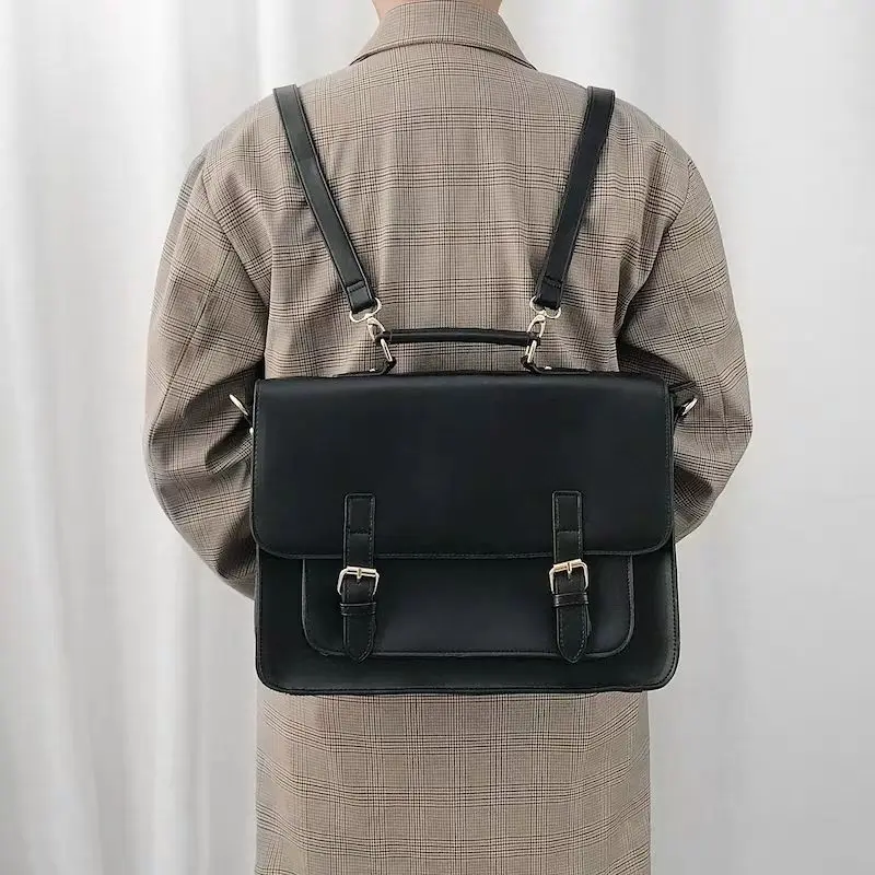 Maletines básicos Unisex a la moda, mochilas, bolsos para mujer, bolso Retro, bolso escolar para estudiantes, bolsos de hombro de alta capacidad