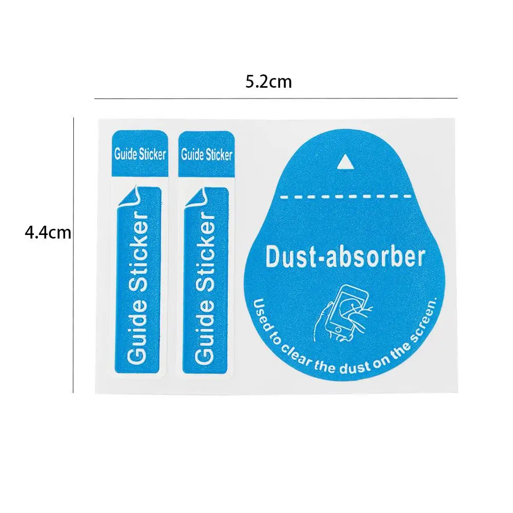 Guide Sticker Tempered Glass Dust-absorber Dust Papers Dust Removal Sticker Cell Phone Dust Absorber Screen Cleaning Tool