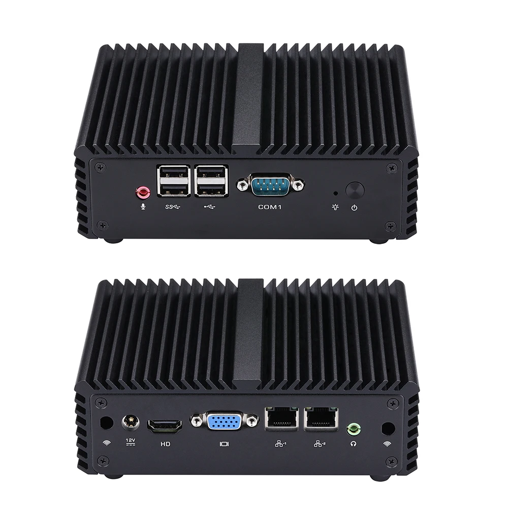 

Мини-ПК Qotom Q200S Core i3 i5 с 2-гигабитным сетевым компьютером