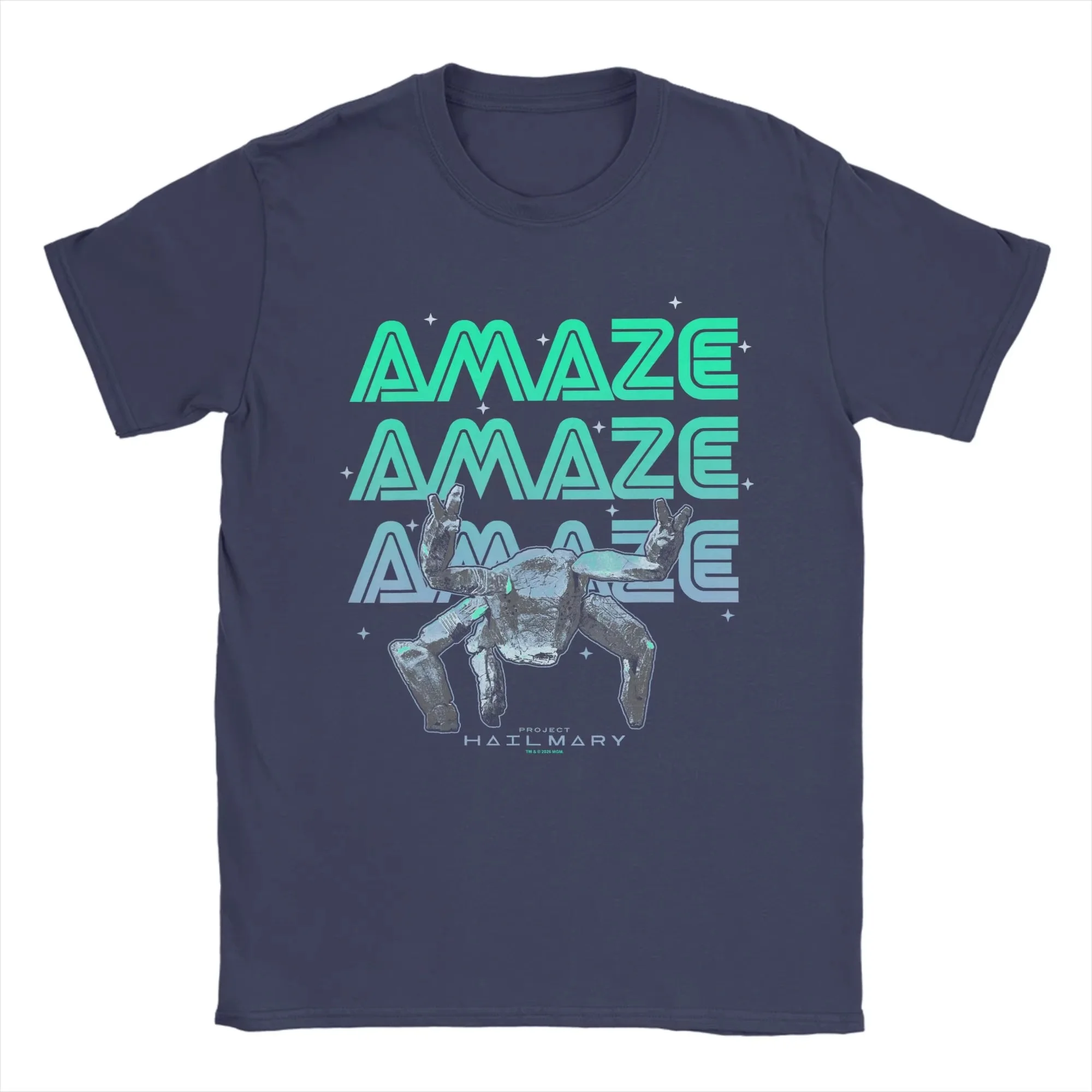 2026 Fashion Project Hail Mary Fist My Bump Rocky The Alien Poster Hochwertiges T-Shirt Sommer Herren Atmungsaktive T-Shirts Baumwolle