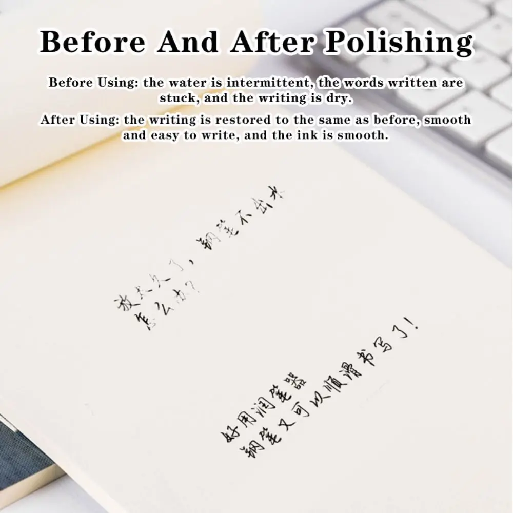 

1pc Simple Prevent Dry Ink Fountain Pen Lubricator Blockage Prevention No-wash Pen Tip Humidifier Tip Wet Cleaner School Office