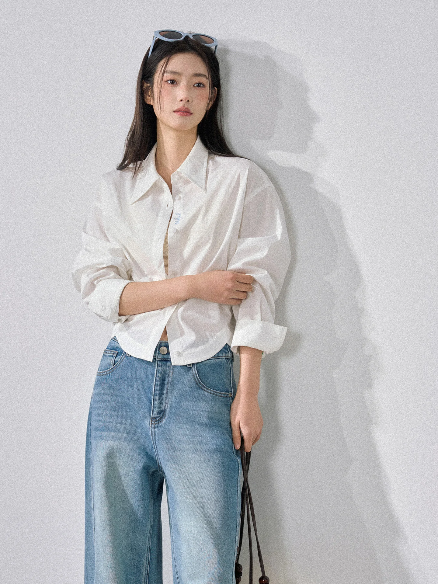 

Subtiel American Sle Women's Long Sve irt Faion Slimming Versatile Outerwear Spring 2026 Design Sensation