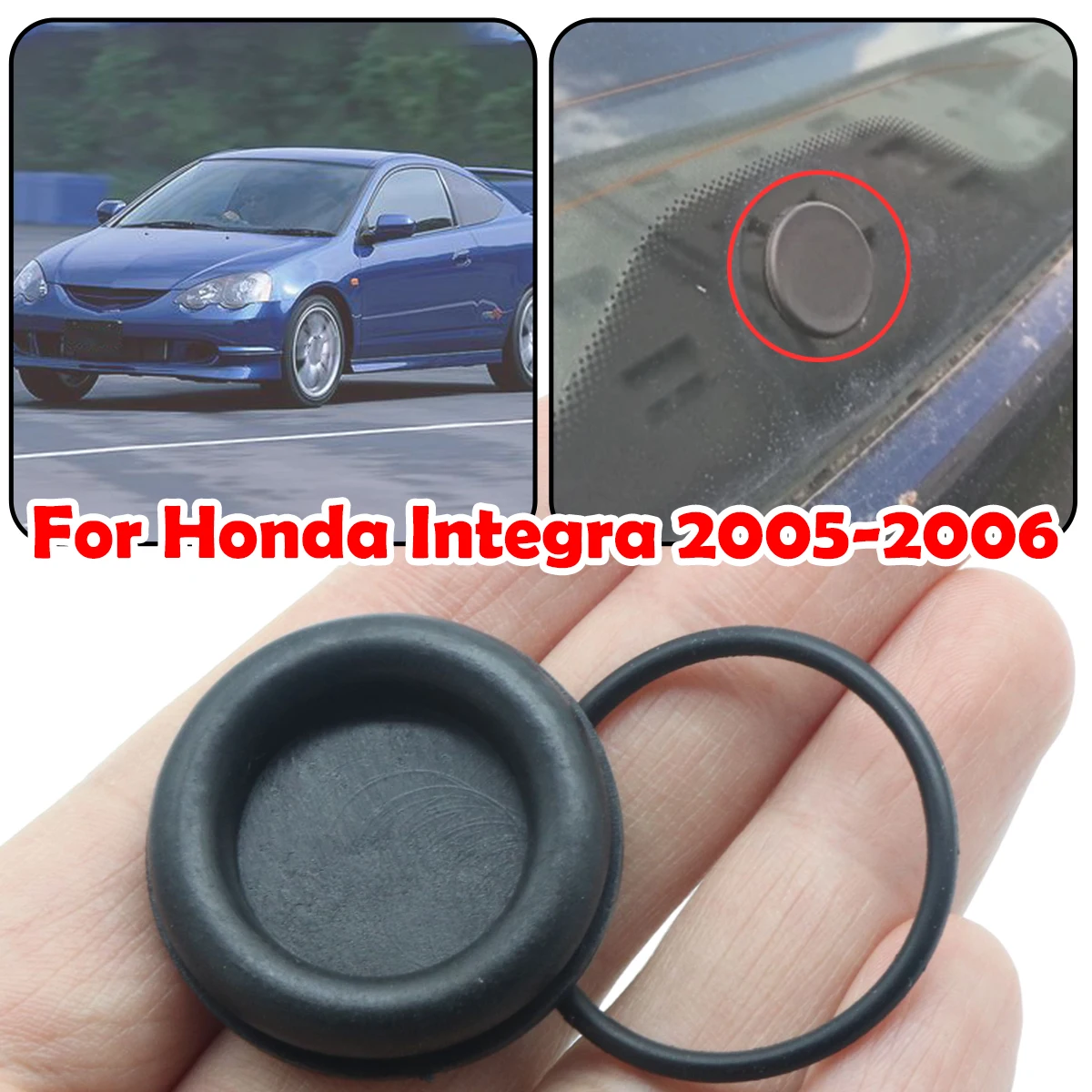 

For Honda Integra 2005 2006 Rear Windshield Wiper Arm Rocker Delete Bung O Ring Rubber Grommet Plug Cap Accessories 91617SB6000