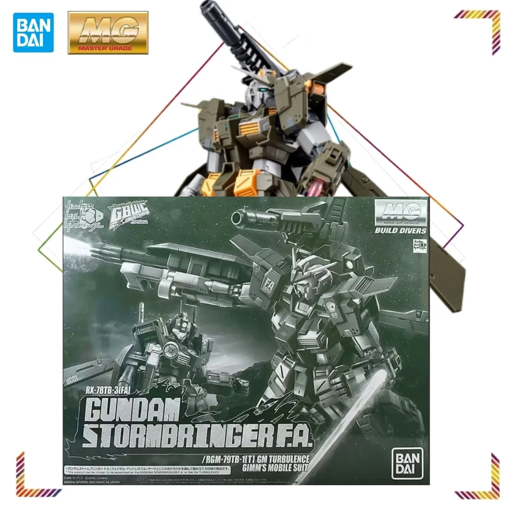 

BANDAI MG Gundam Stormbringer F.A. Action Figure GM Turbulence Action Figures Gundam Build Diver Anime Collection Model Gift Toy