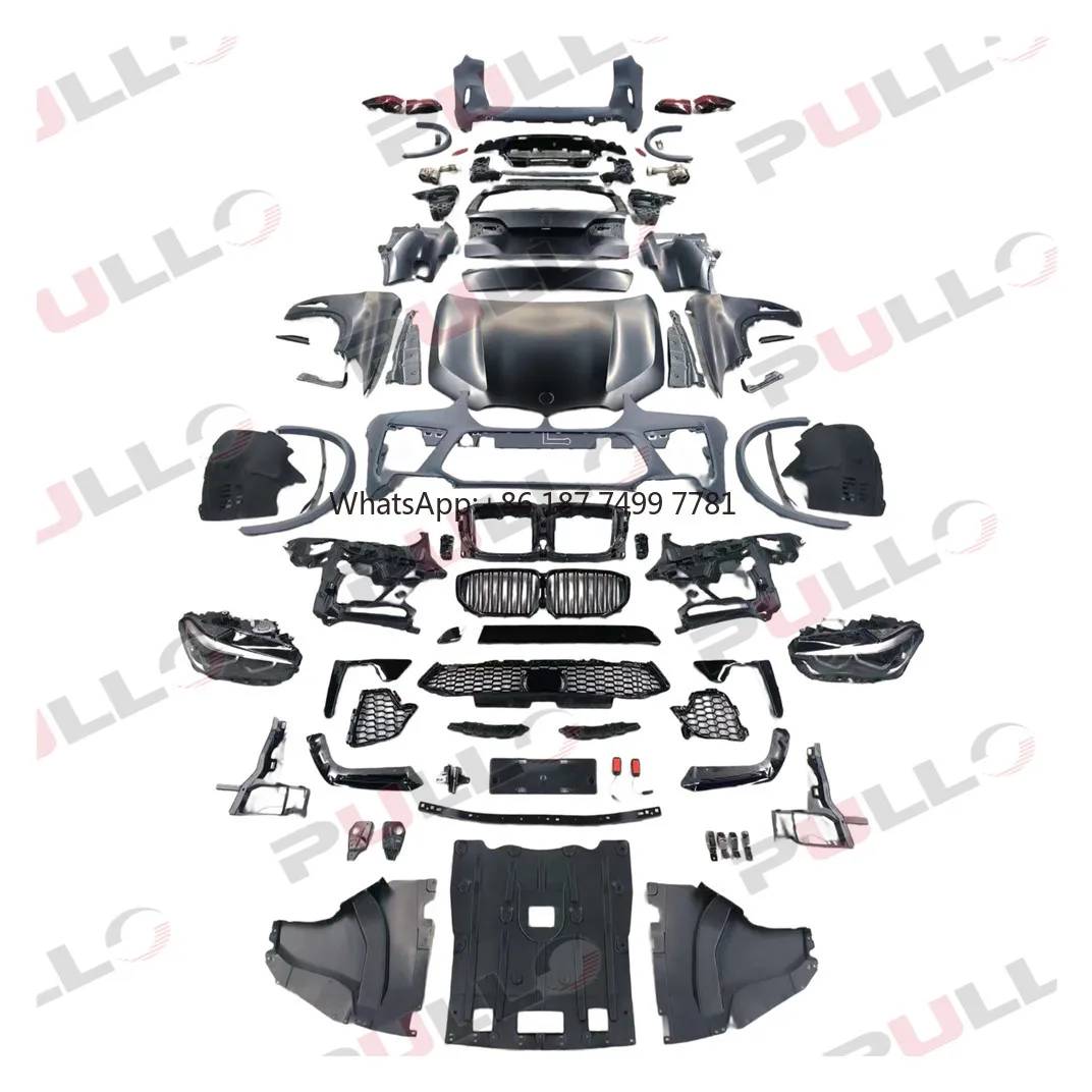 

High Quality Car Bumpers Car BodyKit for . X5 E70 08-13 to G05 X5M 19-22 Front and Rear Bumper Assembly Grille Fender