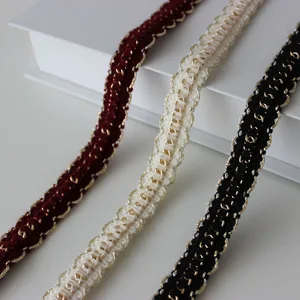 Klassische Tweed -Metallkettenverkleidung, Trimmweichklebeband, handgefertigtes Nähzubehör, 18 mm, 1yard 12 Hauptverkauf Tweed Ribbon - №9