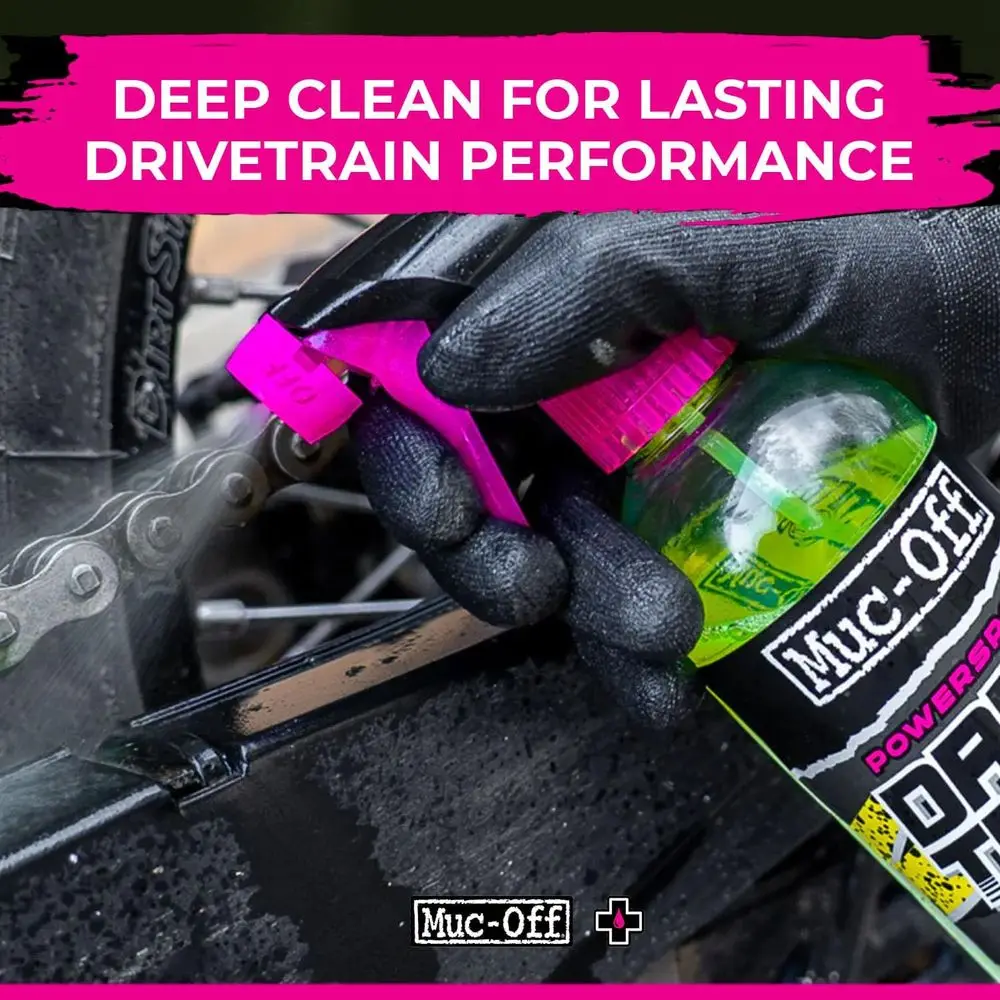 Kit de nettoyage de moto tout-en-un : nettoyant écologique 500 ml, spray NanoTech 1 L, nettoyeur de chaîne X3, 5 brosses Premium