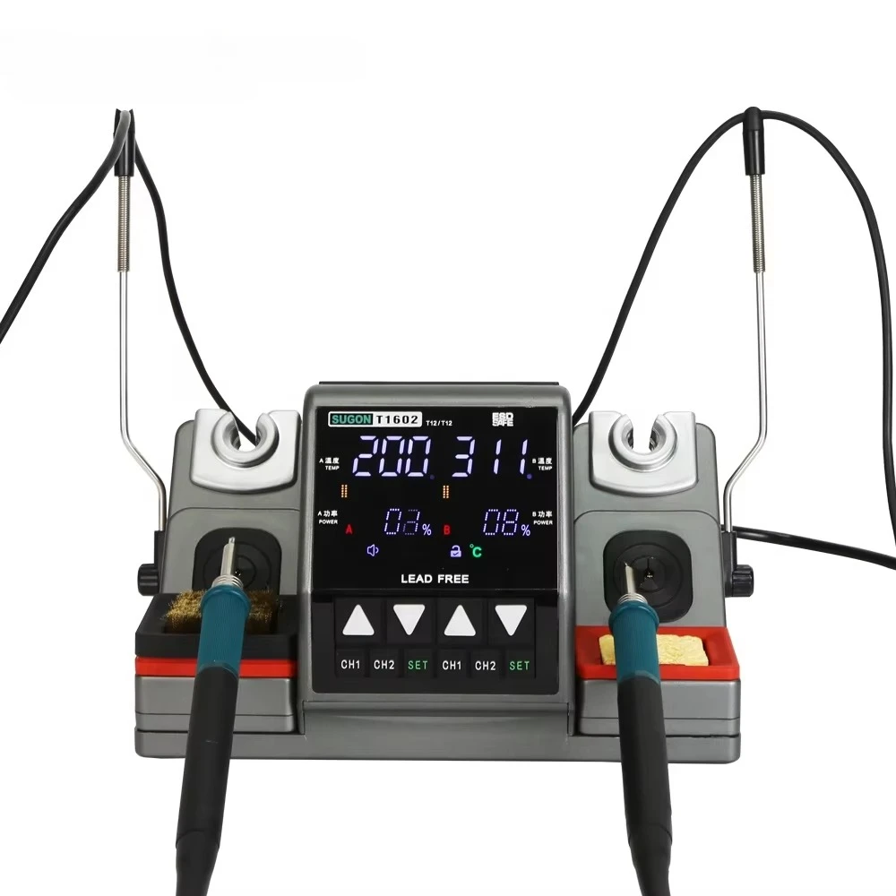 Thermal products T1602 welding station with all accessories cheap soldering iron table 60w 110v thermal