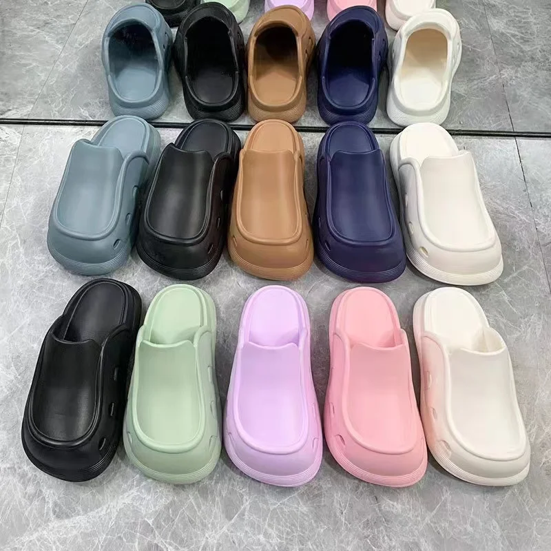 2024 New Women\'s slippers Soft and comfortable Non-slip Wear-resistant Indoor and outdoor Ventilate Thick bottom Shoes for men