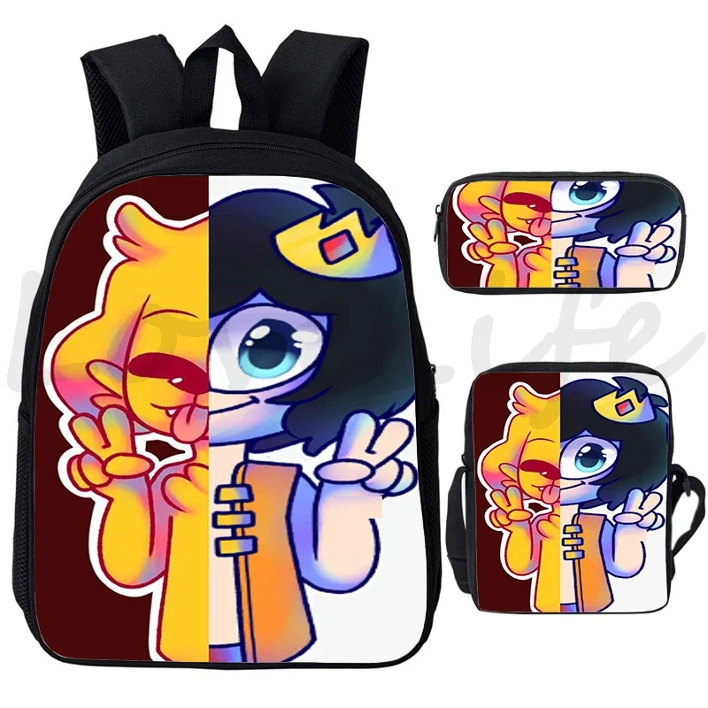 Compadretes Mikecrack Backpacks for School kids boys Girls 3D Print Schoolbag Los Compas Anime Bookbag Teenagers Travel Knapsack