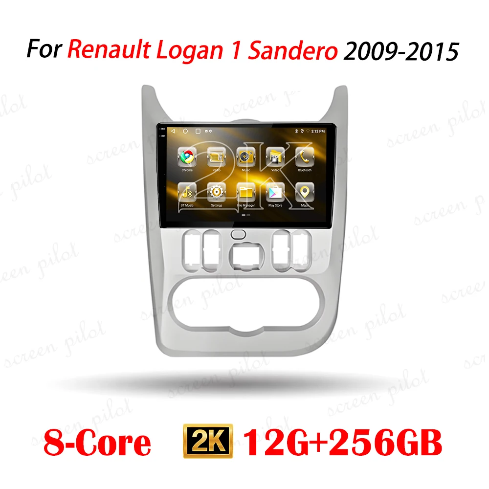 Android 16 For Car Radio Renault Logan Sandero Dacia Duster 2009-2015 Lada Largus 2012-2020 Nissan NP 200 2010-2013 CarPlay
