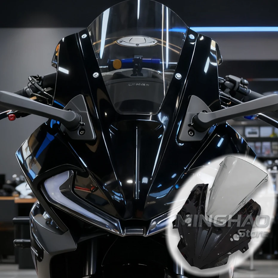 For CFMOTO 675SR Windshield Competitive Retrofit New High Split Front Windshield Retrofit Motorcycle Accessory Fit 675SR-R