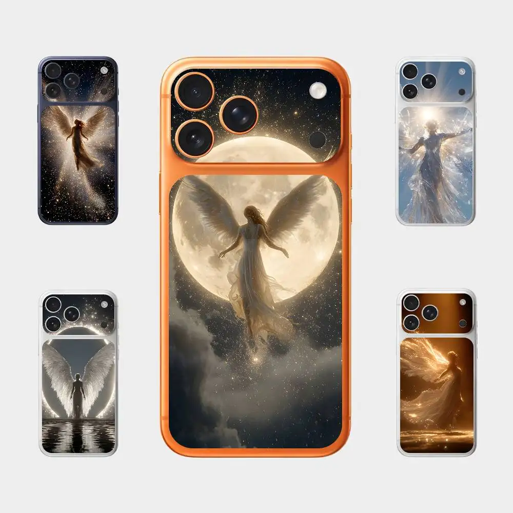 

Luminous Angel For Iphone 17 Pro ProMax Back Protective Decorative Sticker Back Cover