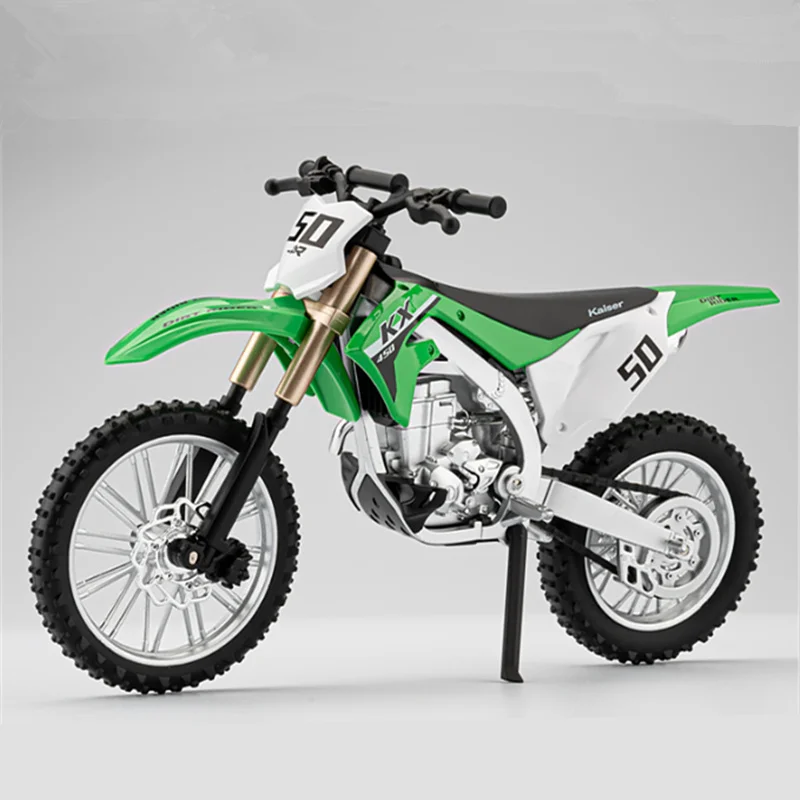 1:12 Kawasaki KX450 Alloy Sports Motorcycle Model Diecast Metal Road Mountain off-road Motorcycle Model Simulation Kids Toy Gift