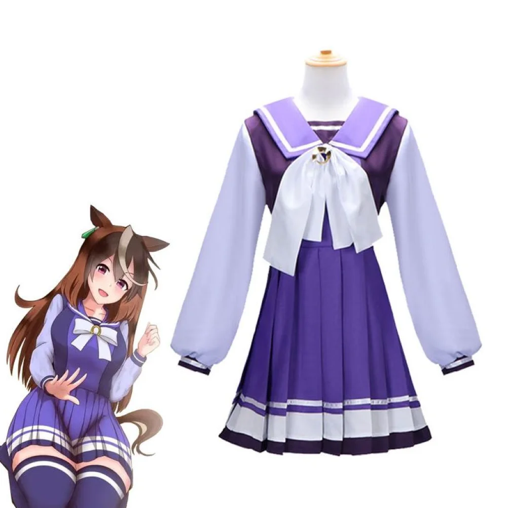

Uma Musume Cosplay Costume Mejiro McQueen Uniform Women's Cosplay Tresen Academy Performance School Uniform Anime