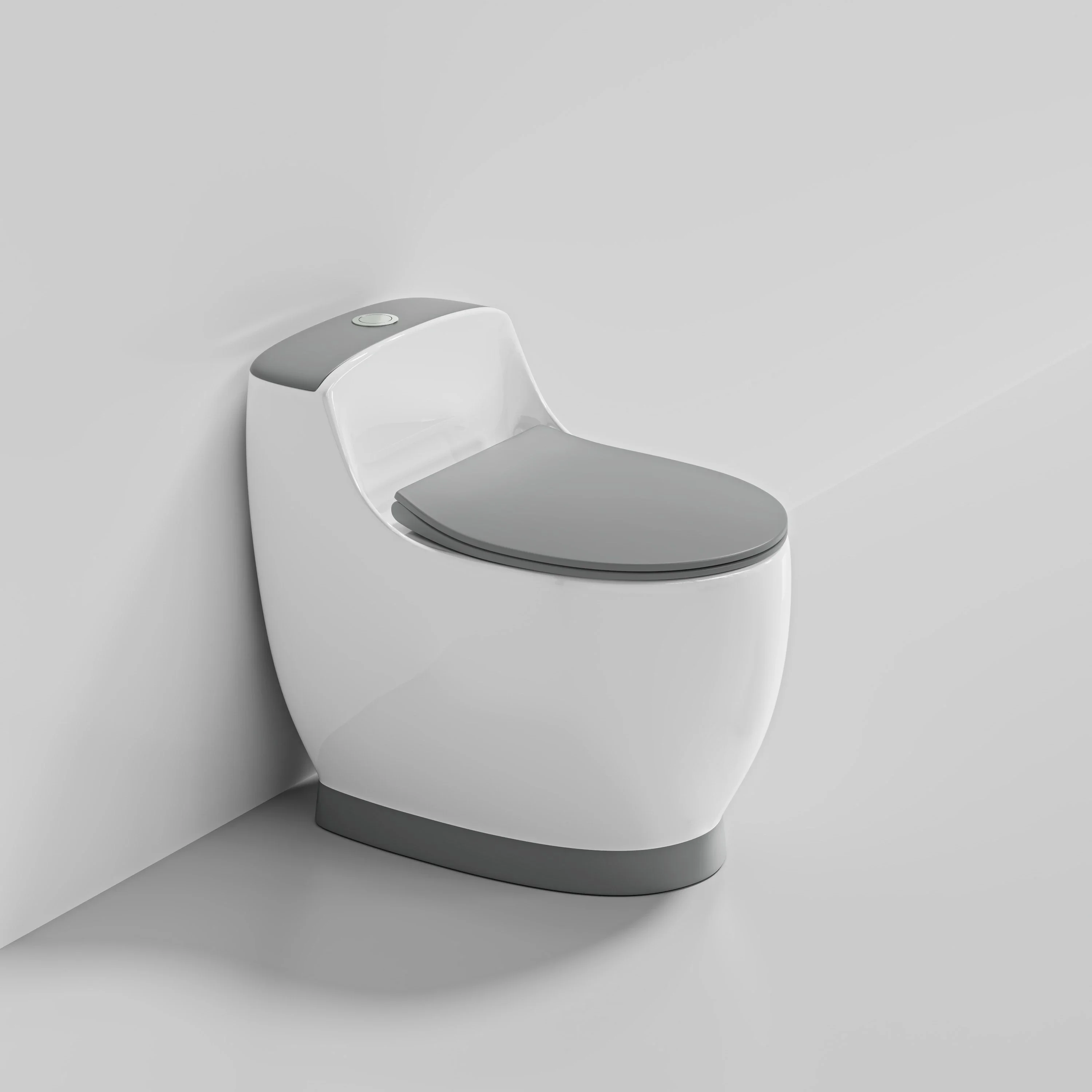 Modern Dual-Flush One Piece Odor-Proof Ceramic Toilet Seat Water-Saving Bathroom Accessory for Home or Hotel Use