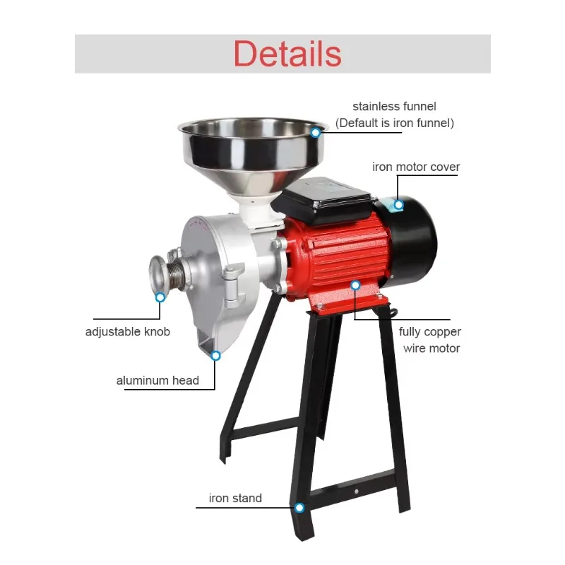 Maize Corn Bean Peanut Coffee Rice Flour Milling Machine Iron Grinder Stone Mill Machine Pulp Machine Into Milk