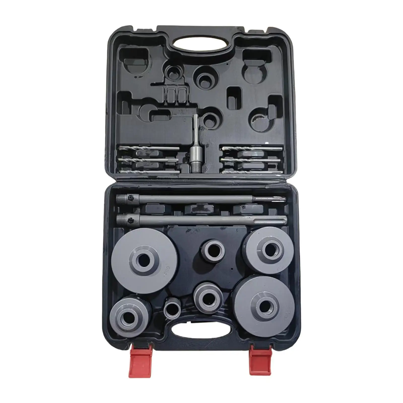 16 Pieces Concrete Hole Saw Kit for Cement Brick Wall Versatile Accessory 30mm 40mm 50mm 65mm 80mm 100mm 110mm with Storage Box