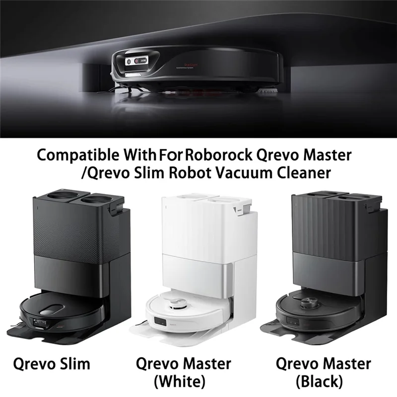 ABKR-Kit Aksesori Forroborock Qrevo Master/Qrevo Slim Robot Penyedot Debu Sikat Sisi Utama Filter HEPA Bantalan Pel Kantong Debu