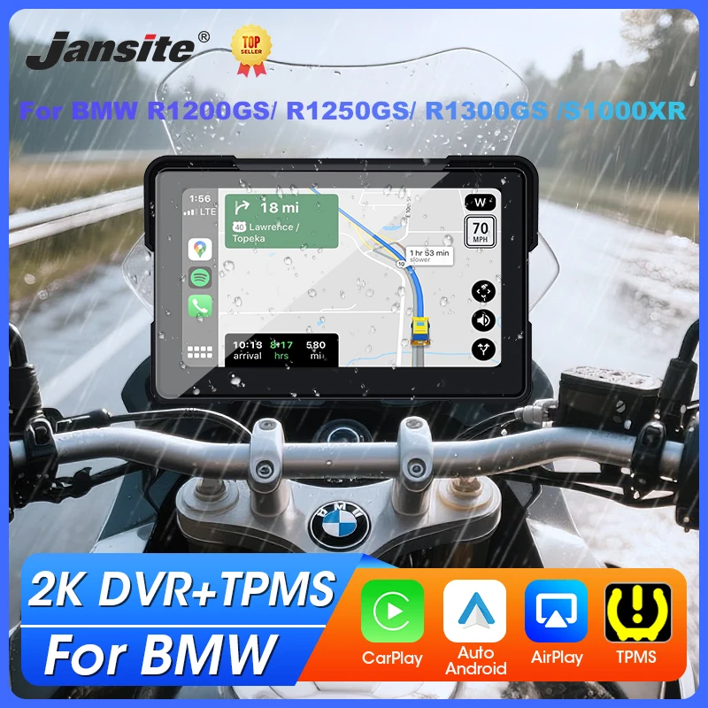 

Для мотоцикла BMW 7 "Carplay DVR GPS-навигация Беспроводной Carplay Android Auto Dual BT Для BMW R1200GS ADV/R1250GS ADV/S1000XR