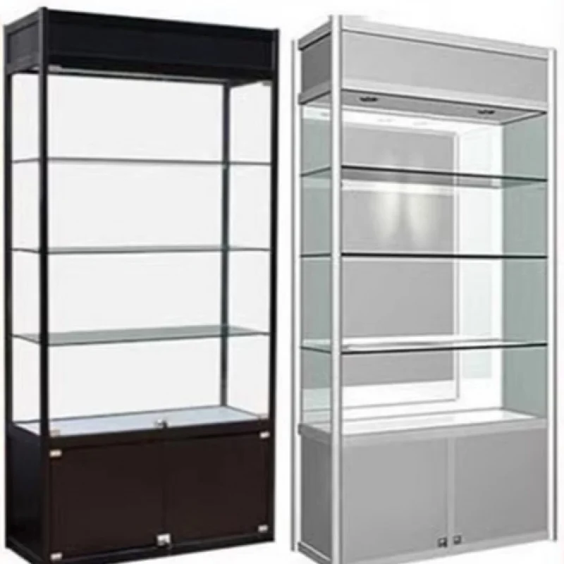 

custom，Wholesales Customized Types Wood Frame Light Glass Display Cabinet Showcase