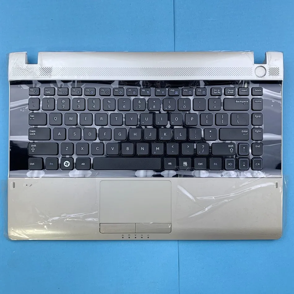 Gold Palmrest Teclado Portátil para Samsung Rv411 Rv415 Rv420 Ba7503162a Eua Layout us