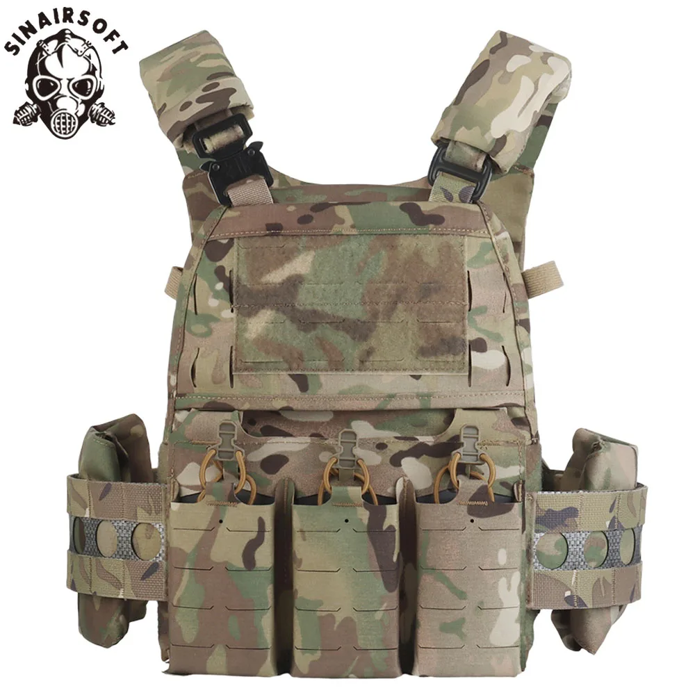 

Tactical Vest Ferro Hunting Plate Carrier Modular Body Armor MOLLE Airsoft Training Triple Magazine Pouch Combat FCPC V5 Vests