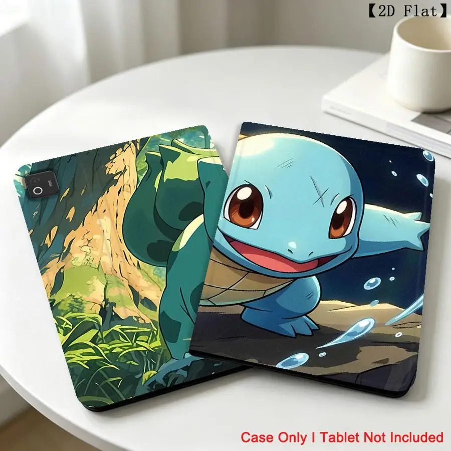 Cute Pkemons Bulbasaur Case for Xiaomi Pad 5 6 7 8 Pro Redmi Pad SE K Pad 8.8 9.7 12.4 Inch Pad 6s Pro 7 Ultra with Pencil Slot